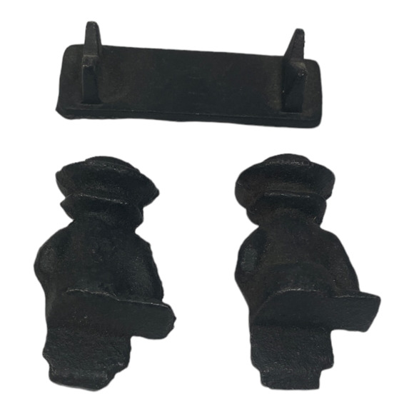 Vintage John Wright Cast Iron Amish 2 Boys on Bench 1997 Fig. A265 - Picture 5 of 6